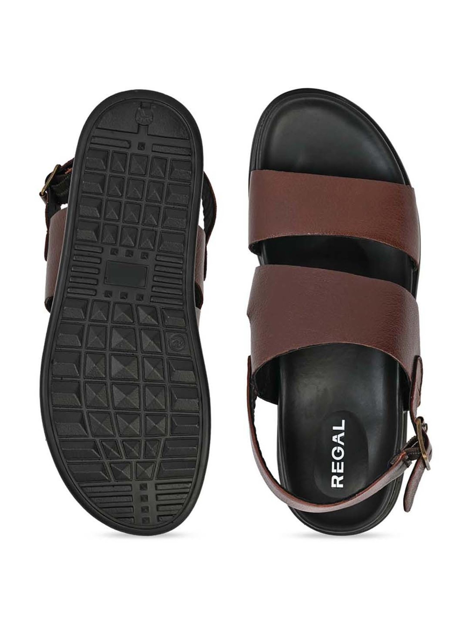Regal Men's Cherry Back Strap Sandals