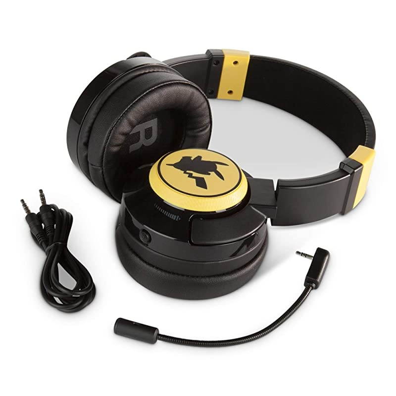 Pokemon Wired Gaming Headset Pikachu Silhouette Not Machine Specific