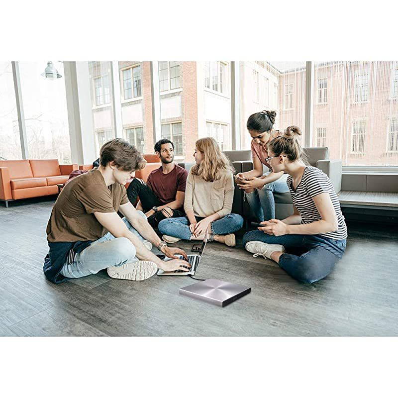 Blu Ray External 3D Drive Reader,  USB C 3.0 and Type-C External Drive Bluray Optical CD DVD Drive for MacBook Windows Laptop Desktop PC Laptop