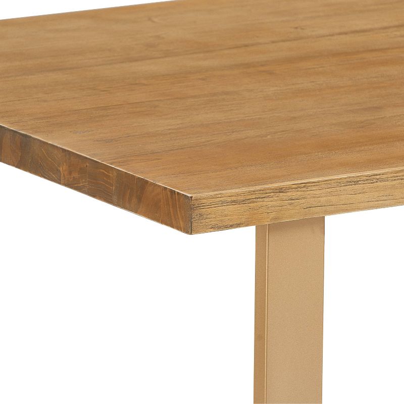 Gerard Dining Table Sonoma Oak and Gold - Finch