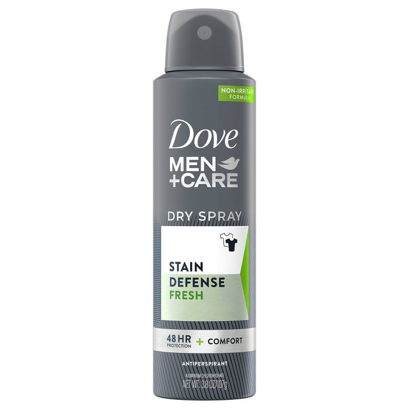 Dove Men + Care Stain Defense Dry Spray Antiperspirant & Deodorant Fresh - 3.8oz
