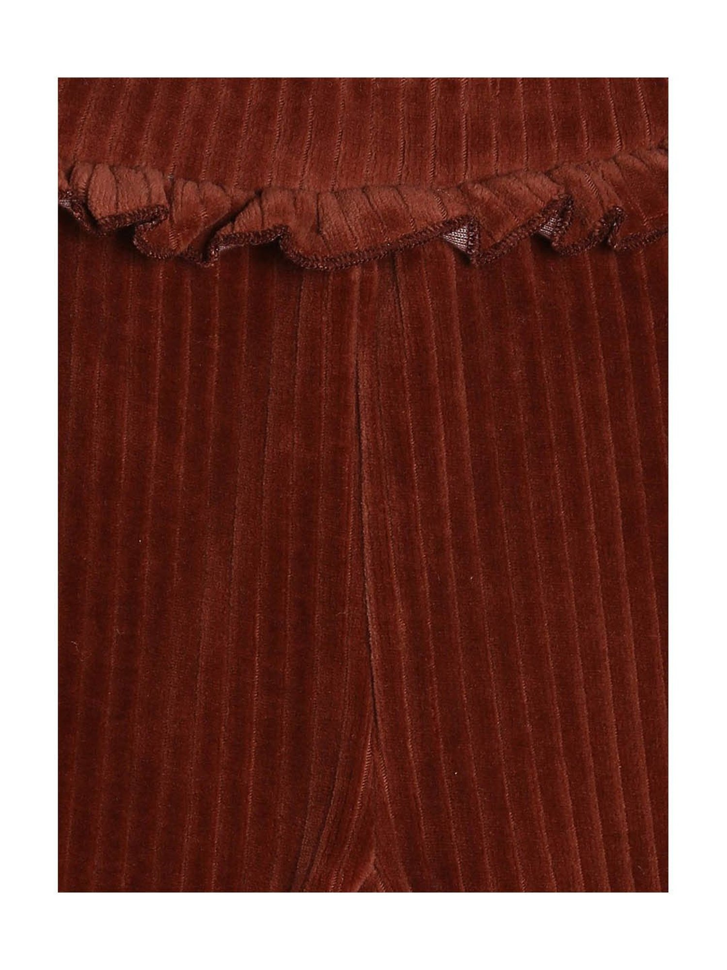 MINIKLUB Kids Brown Solid Leggings