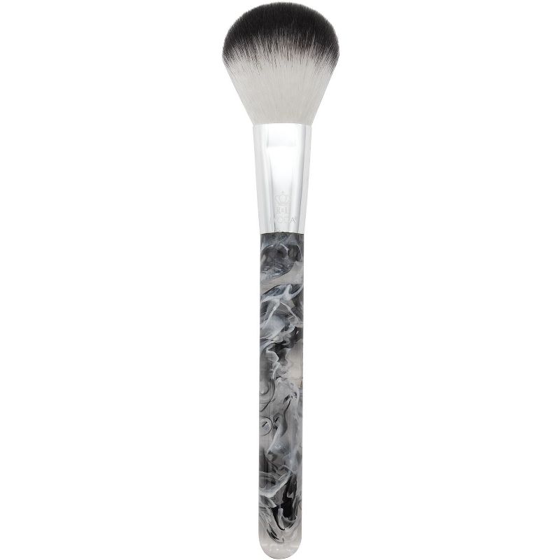 MODA Brush Black Smoke Show 5pc Full Face Makeup Brush Set, Includes - Powder, Angle Blender, Shader,  and Lip Brushes
