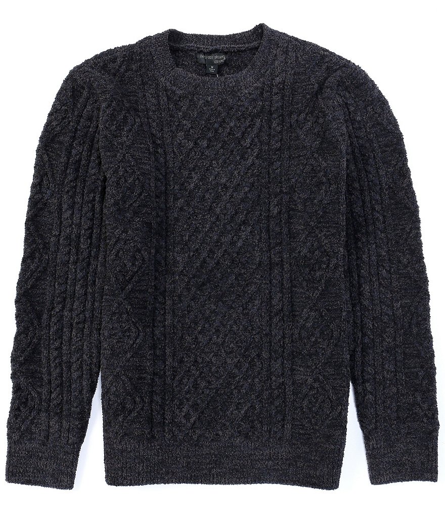 Barefoot Dreams Long-Sleeve Aran Pullover