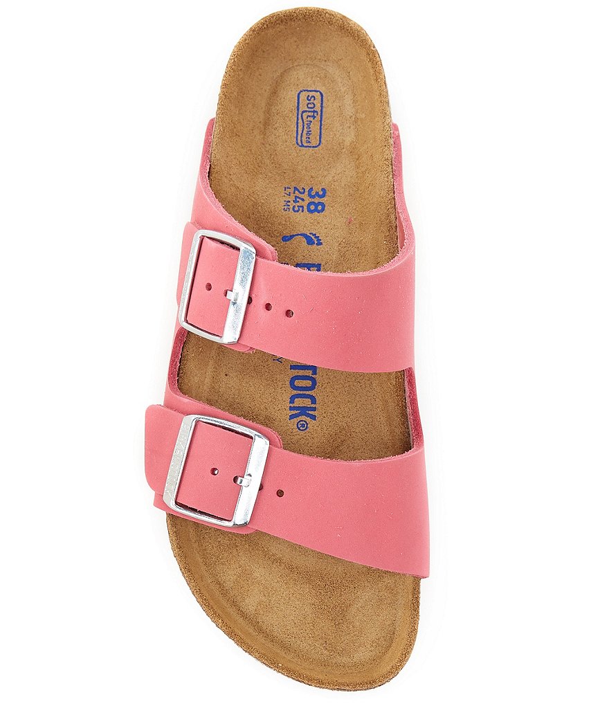 Birkenstock Women's Arizona Soft Footbed Nubuck Suede Double Buckle Sandals