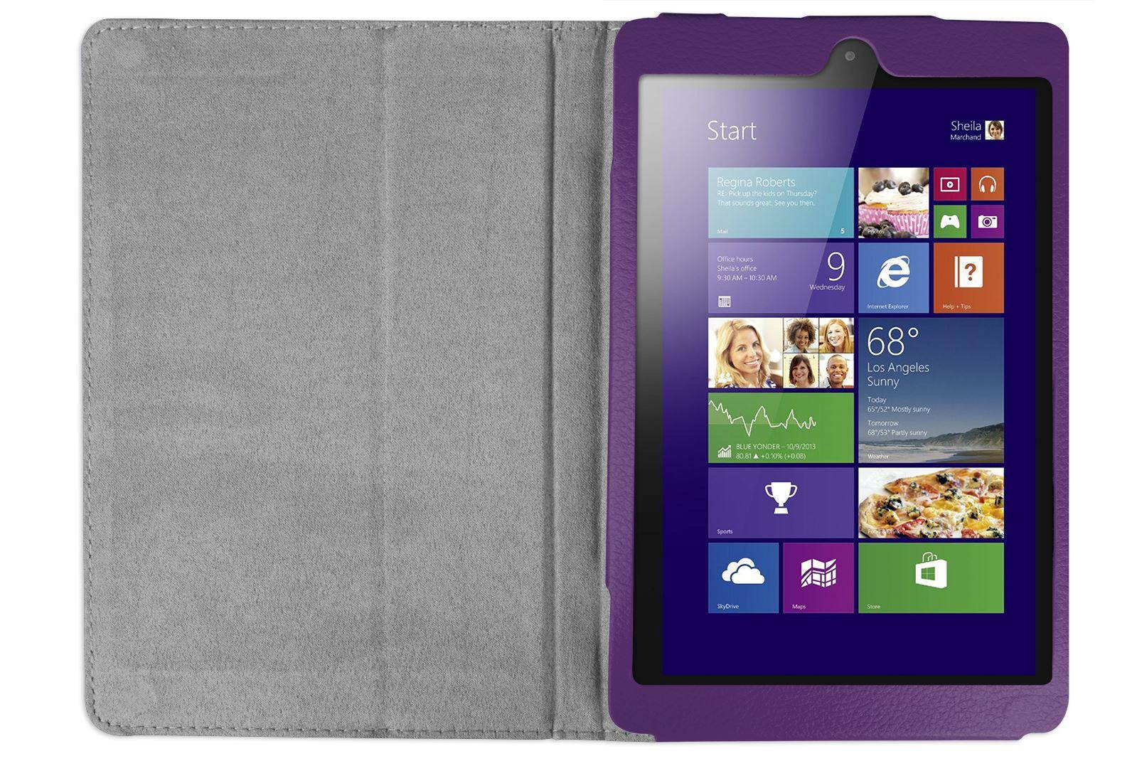 Hellfire Trading Magnetic PU Leather Case Cover for Lenovo MiiX 3 7.85" Tablet - Blue