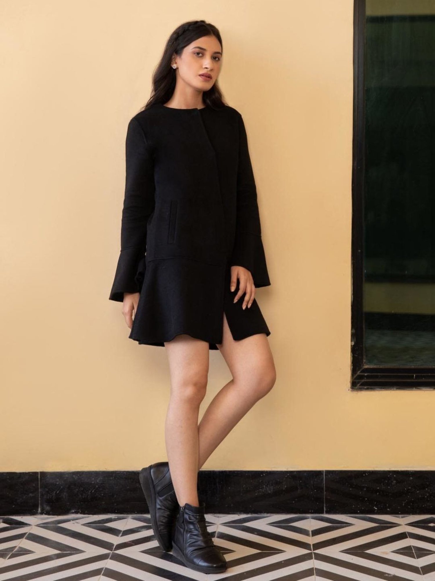 BInfinite Black Classy Blazer Dress