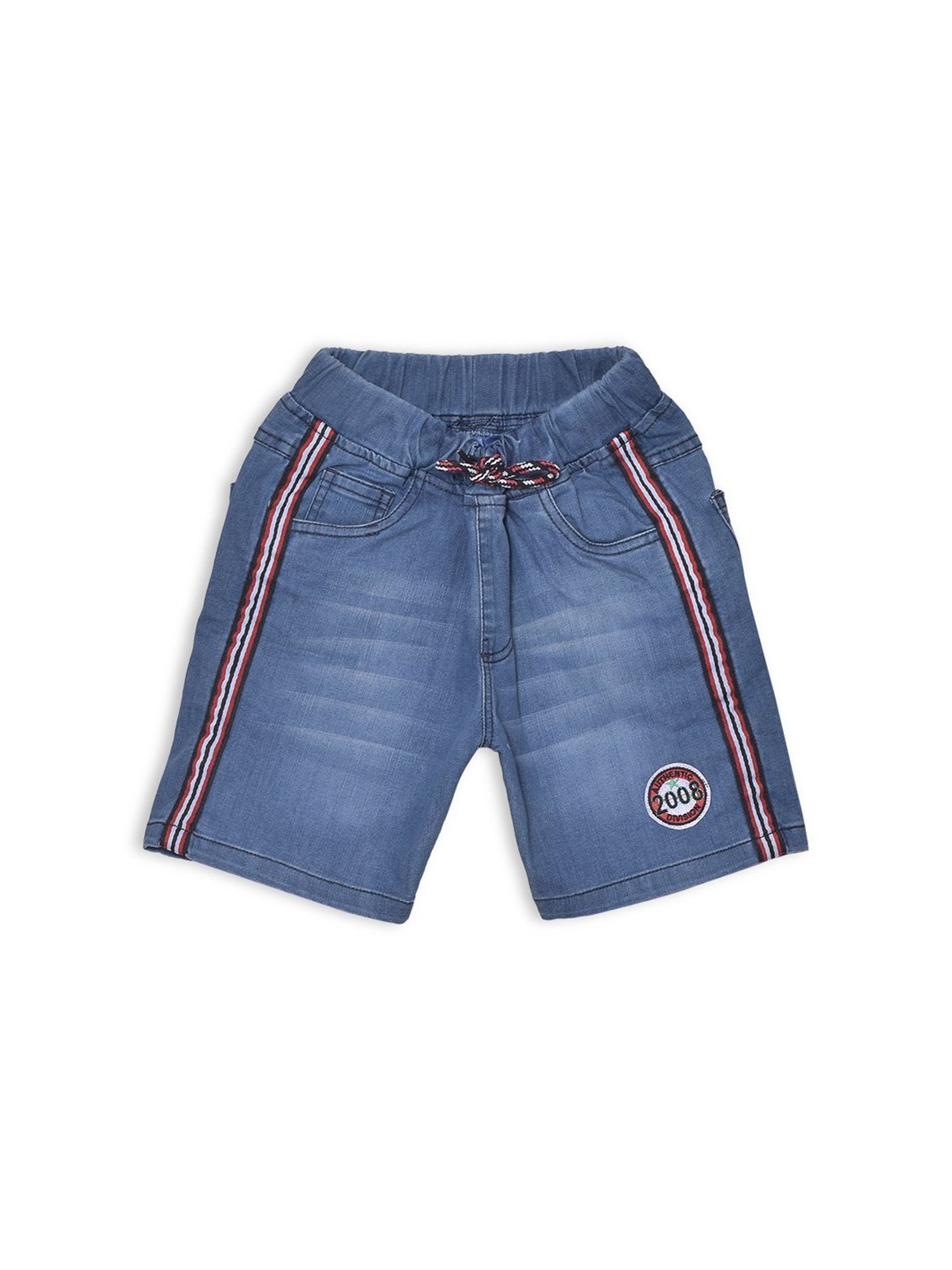 612 League Kids Blue Solid Shorts