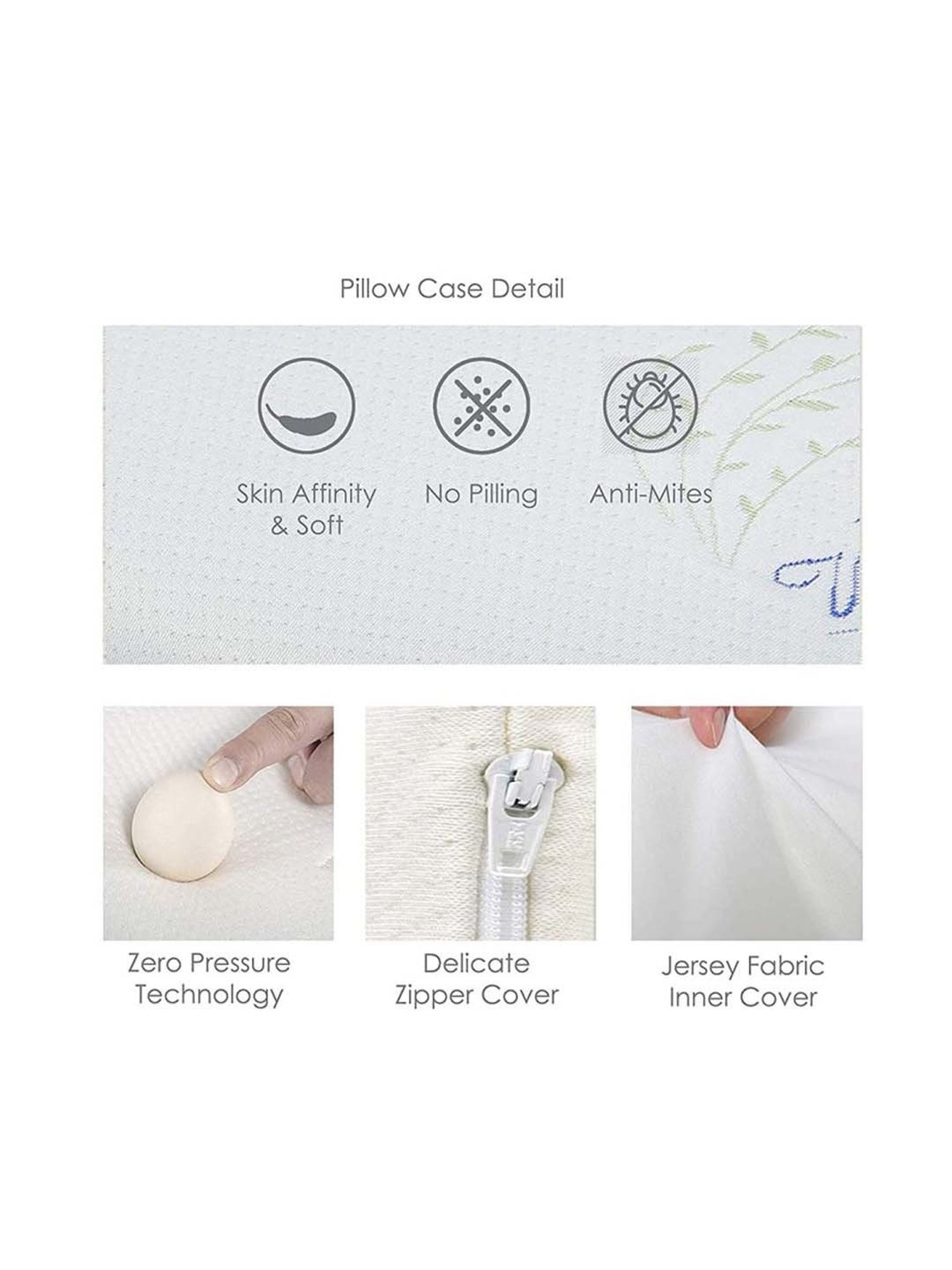 The White Willow White Slim Kids Pillow - Set of 1