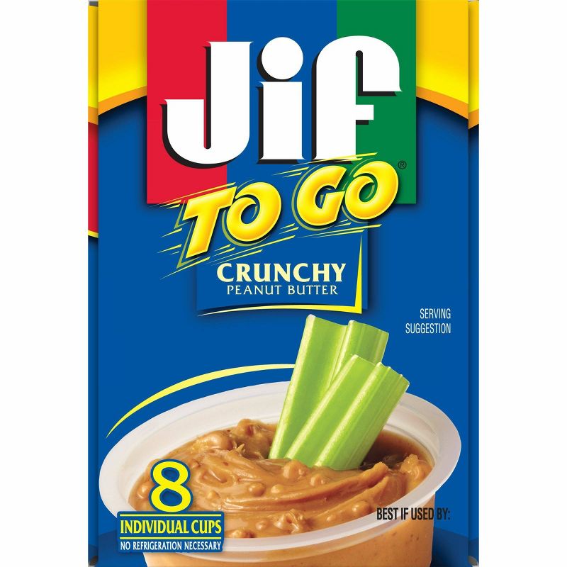 Jif Crunchy Peanut Butter To Go 12oz 8ct