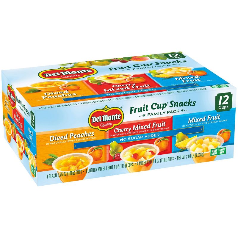 Del Monte Fruit Cup Family Pack - 12ct