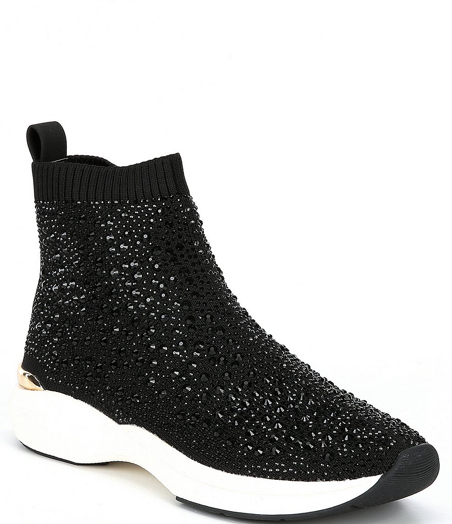 Carvela Jibberish Bling Embellished Slip-On Sneakers