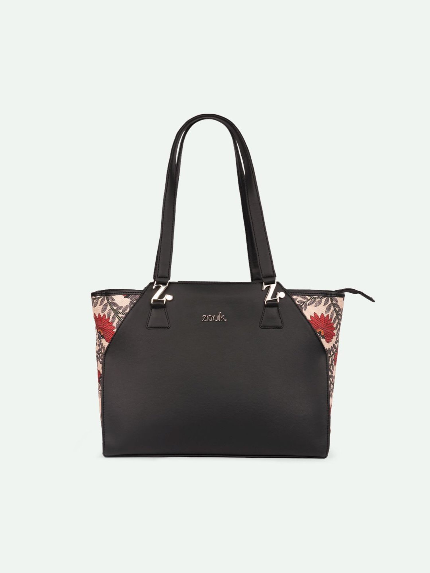 ZOUK Classic Black Printed Tote Bag