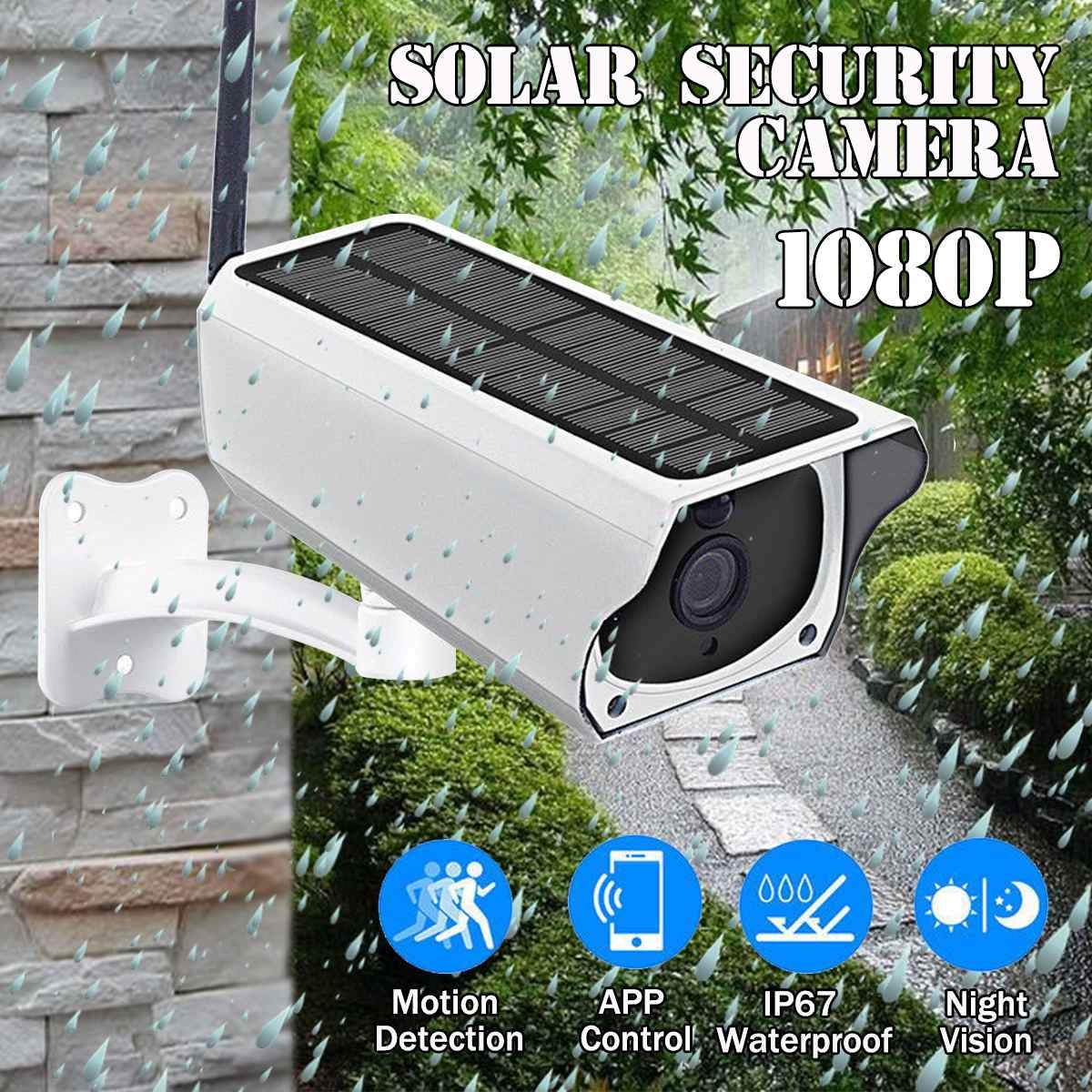 1080P Solar IP Camera 2MP Wireless Wi-fi Security Surveillance Waterof Outdoor Camera IR Night Vision Solar Power HD Camera