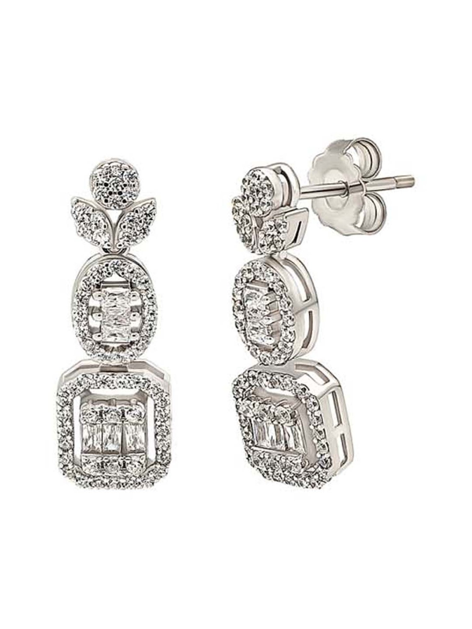 Silberry 925 Sterling Silver Marvel Drop Earrings for Women