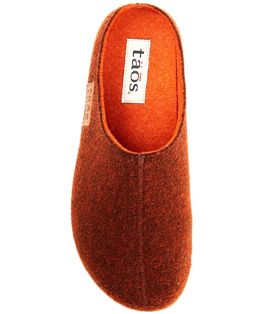 Taos Footwear Woollery Wool Cork Wedge Clogs