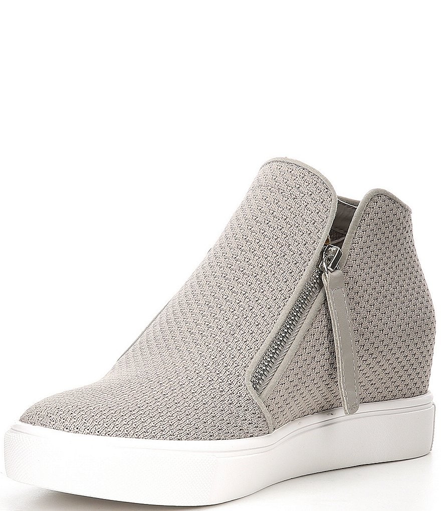 Donald Pliner Pelham Neoprene Mixed Leather Slip-On Wedge Sneakers