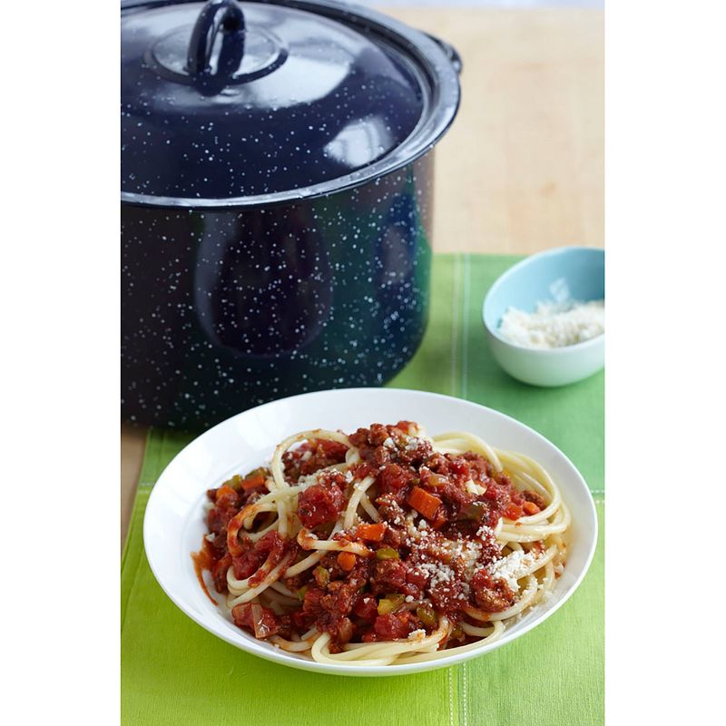 IMUSA 12qt Enamel Stock Pot Blue