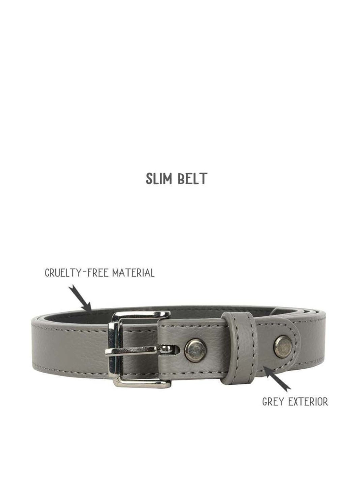 Baggit Grey Narrow Belt for Women