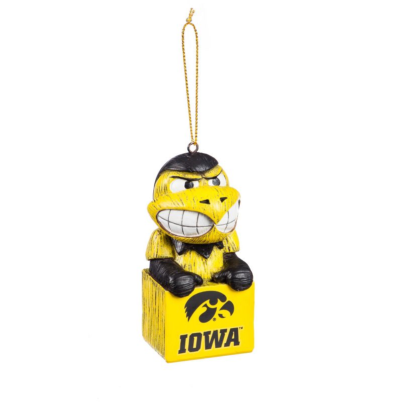 Evergreen Iowa Hawkeyes Team Mascot Ornament, One Size, Team Colors