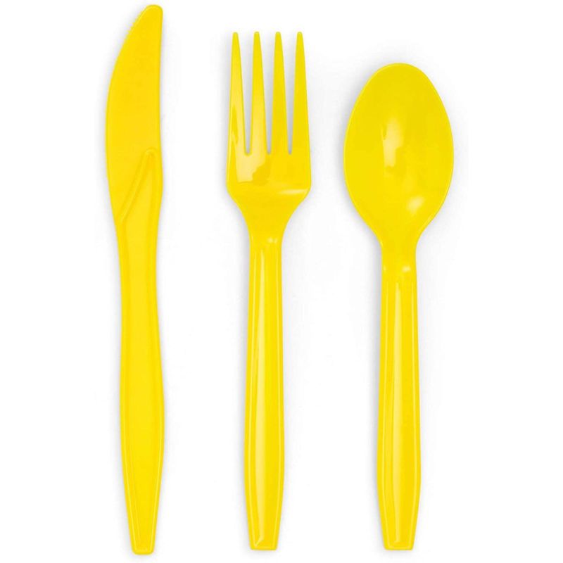 Juvale 144 Pieces Ice Cream Party Supplies, Paper Plates, Napkins, Cups and Plastic Cutlery (Serves 24)