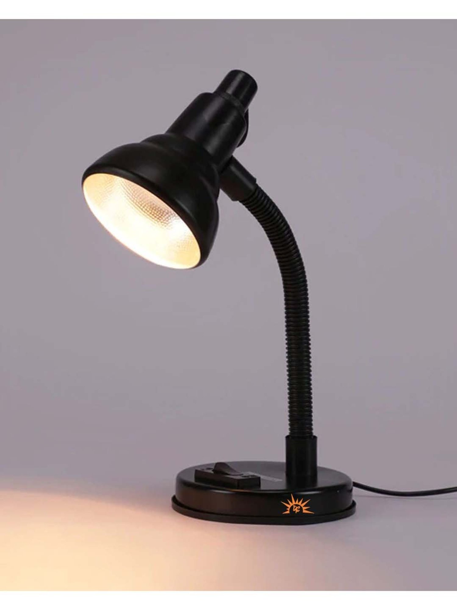 DecorativeRay Black PVC Study Table Lamp - Set of 1