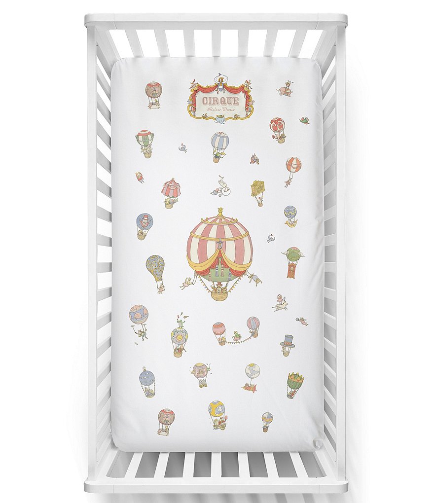 Atelier Choux Paris Organic Cotton Baby Circus Fitted Crib Sheets