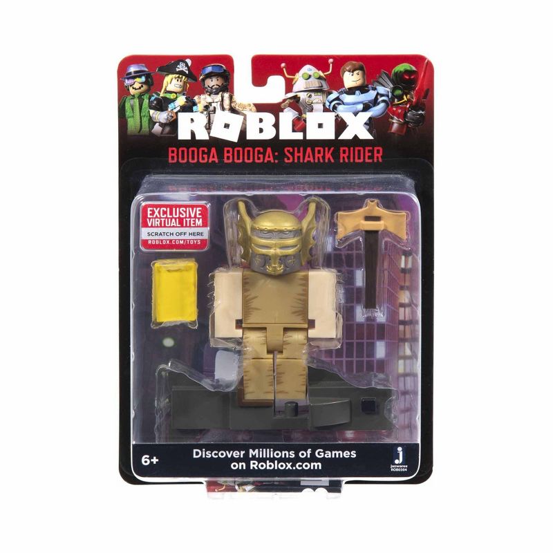 Roblox Action Collection - Booga Booga: Shark Rider Game Pack (Includes Exclusive Virtual Item)