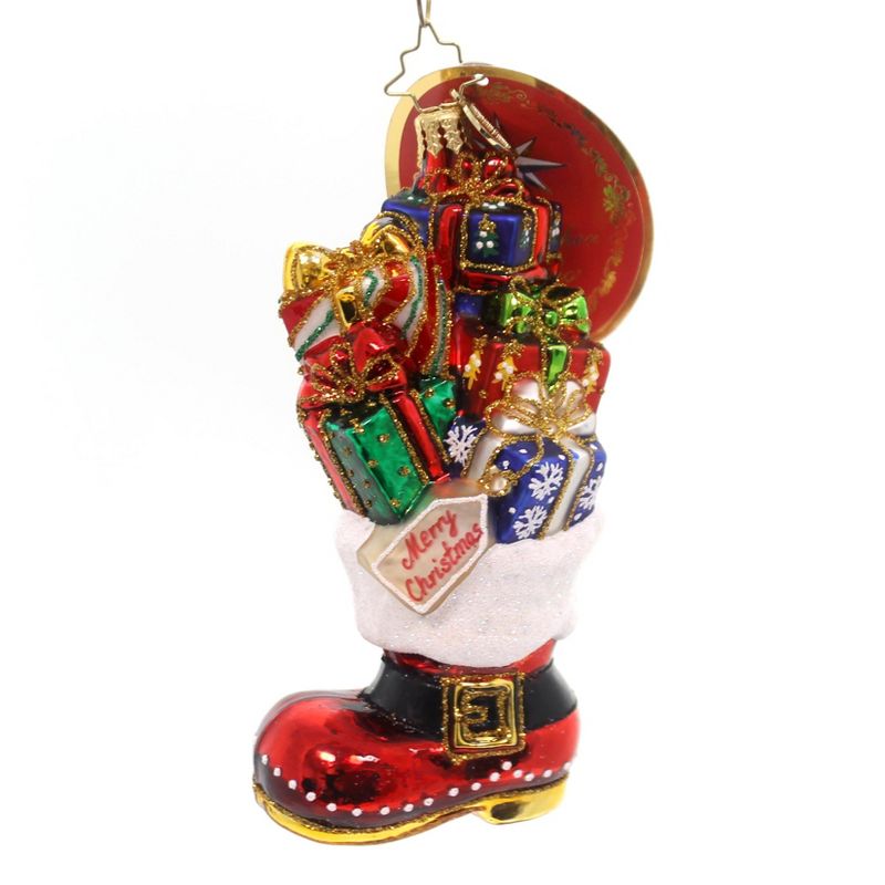 Christopher Radko Christmas Loot Boot Gifts Merry Poland  -  Tree Ornaments