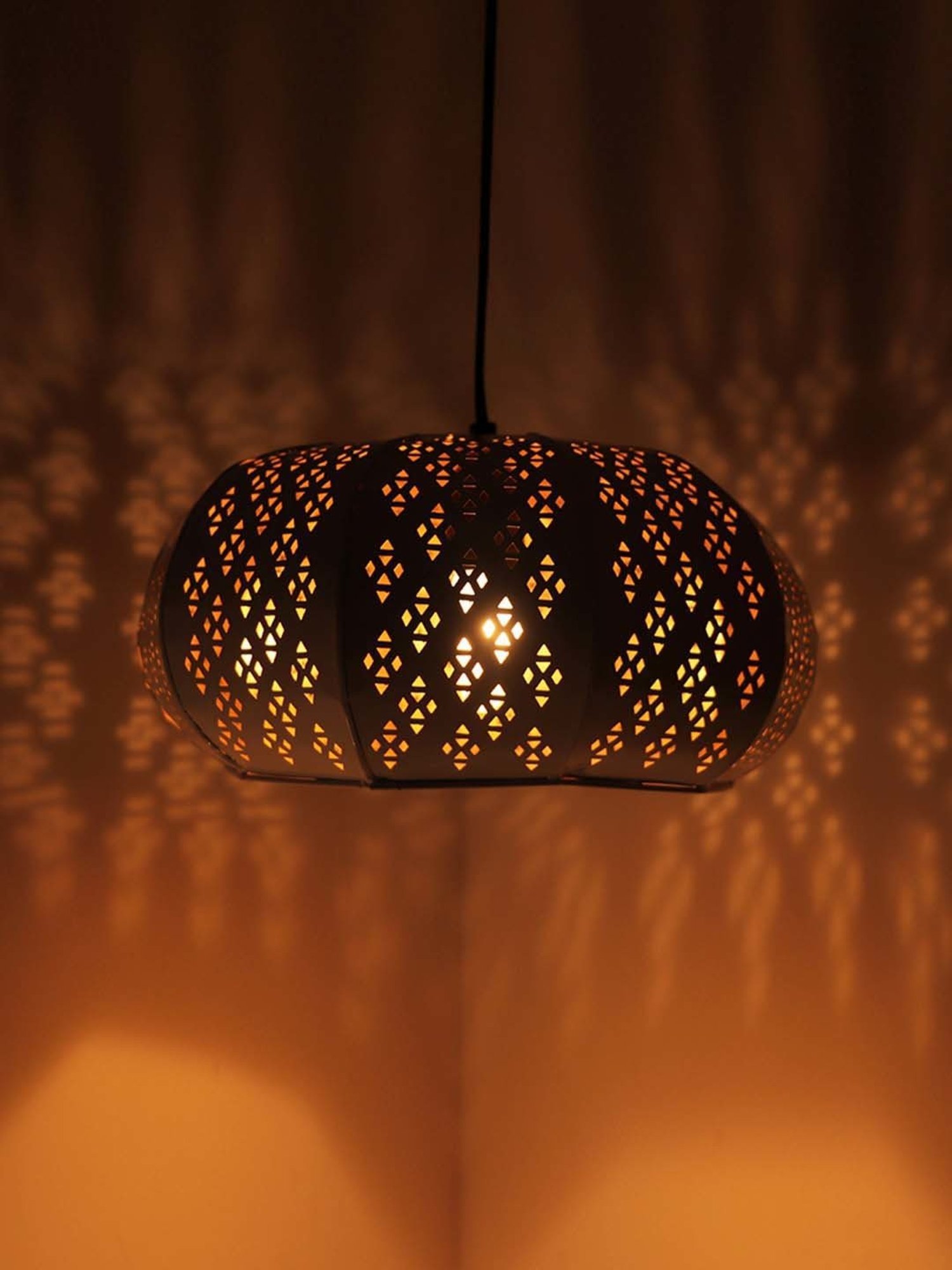 Fos Lighting 'Dish' Antique Gold & White Brass 5-In-1 Hanging Light