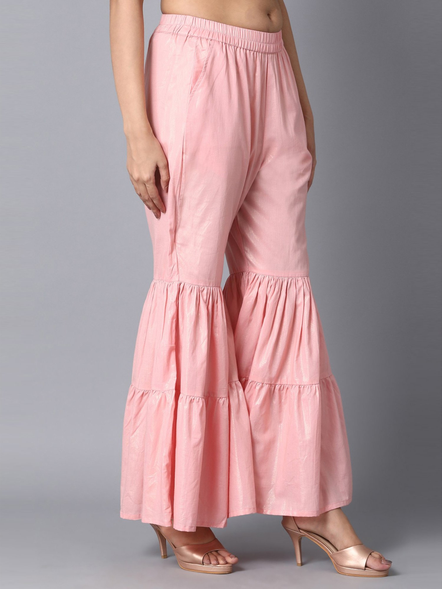 Elleven Pink Cotton Sharara