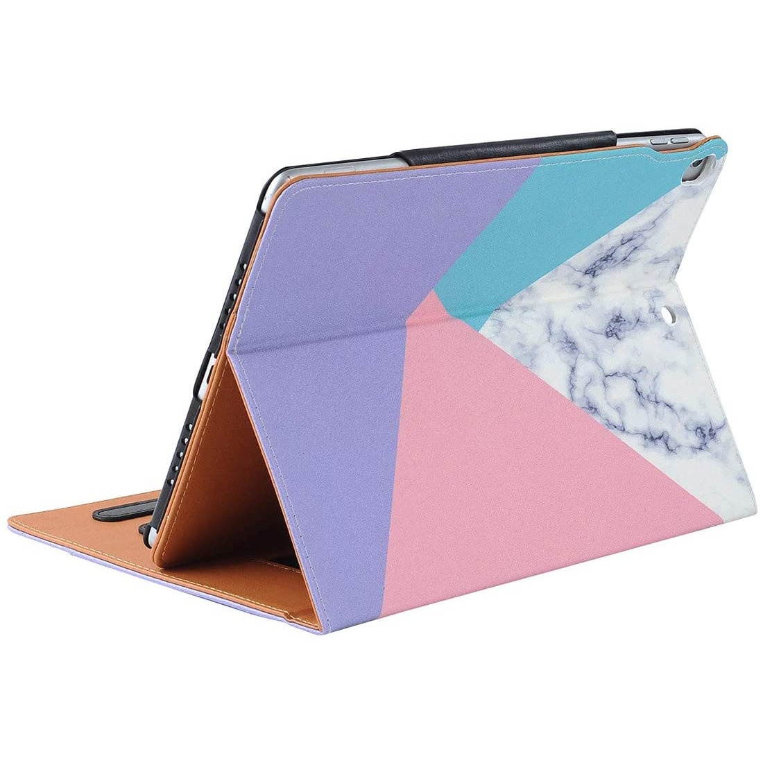 Slim Folding Smart Leather Folio Stand Case for iPad 10.2 inch (8th & 7th Gen) - Marble