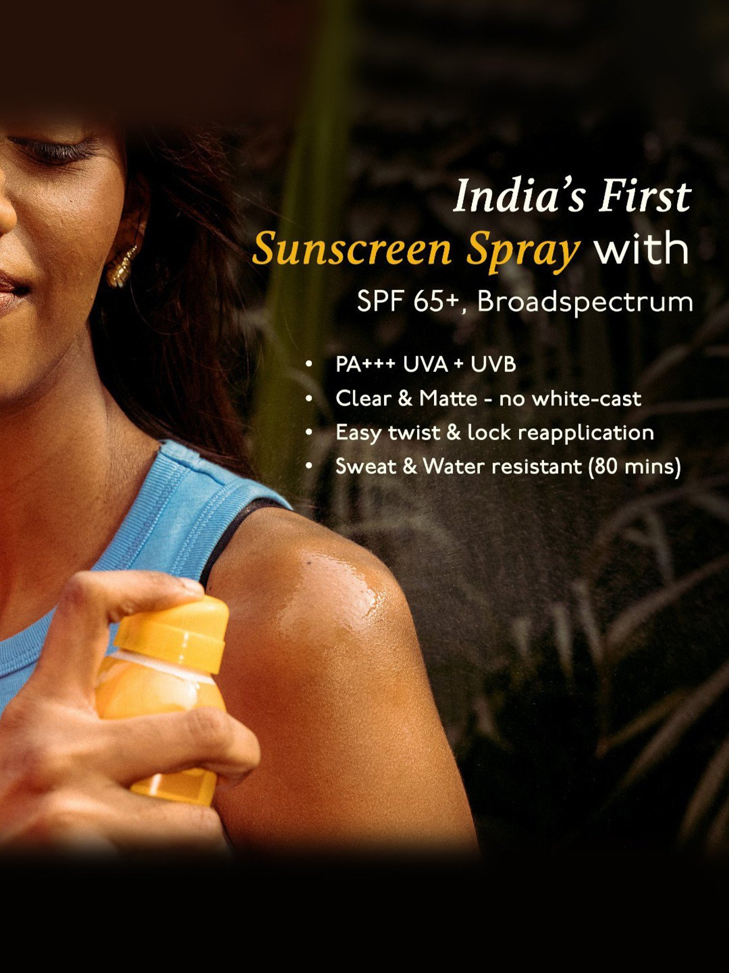 Asaya Broadspectrum Waterproof Sunscreen Spray SPF 50+ - 100 ml