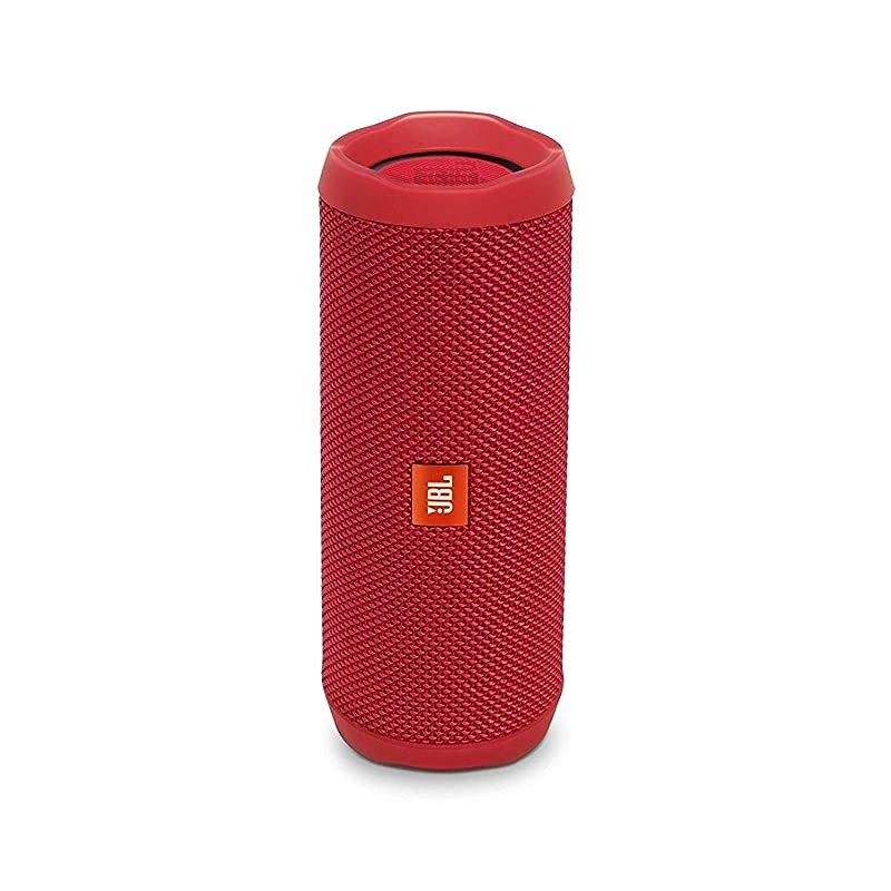 Flip 4 Portable Bluetooth Wireless Speaker Bundle with Anker PowerDrive 2 2Port USB Car Charger Red