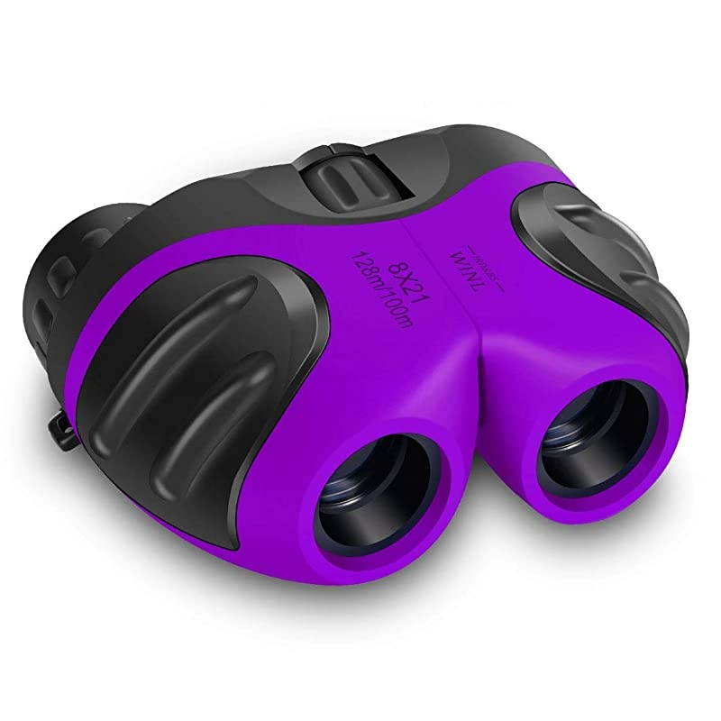 3-8 Year Old Girl,  Compact Binoculars for Kids Yard Toys, Best Gift for 4-10 Year Girls to Watching Birds, Telescope Boys Gifts 10 Years Old to Wildife(Purple)