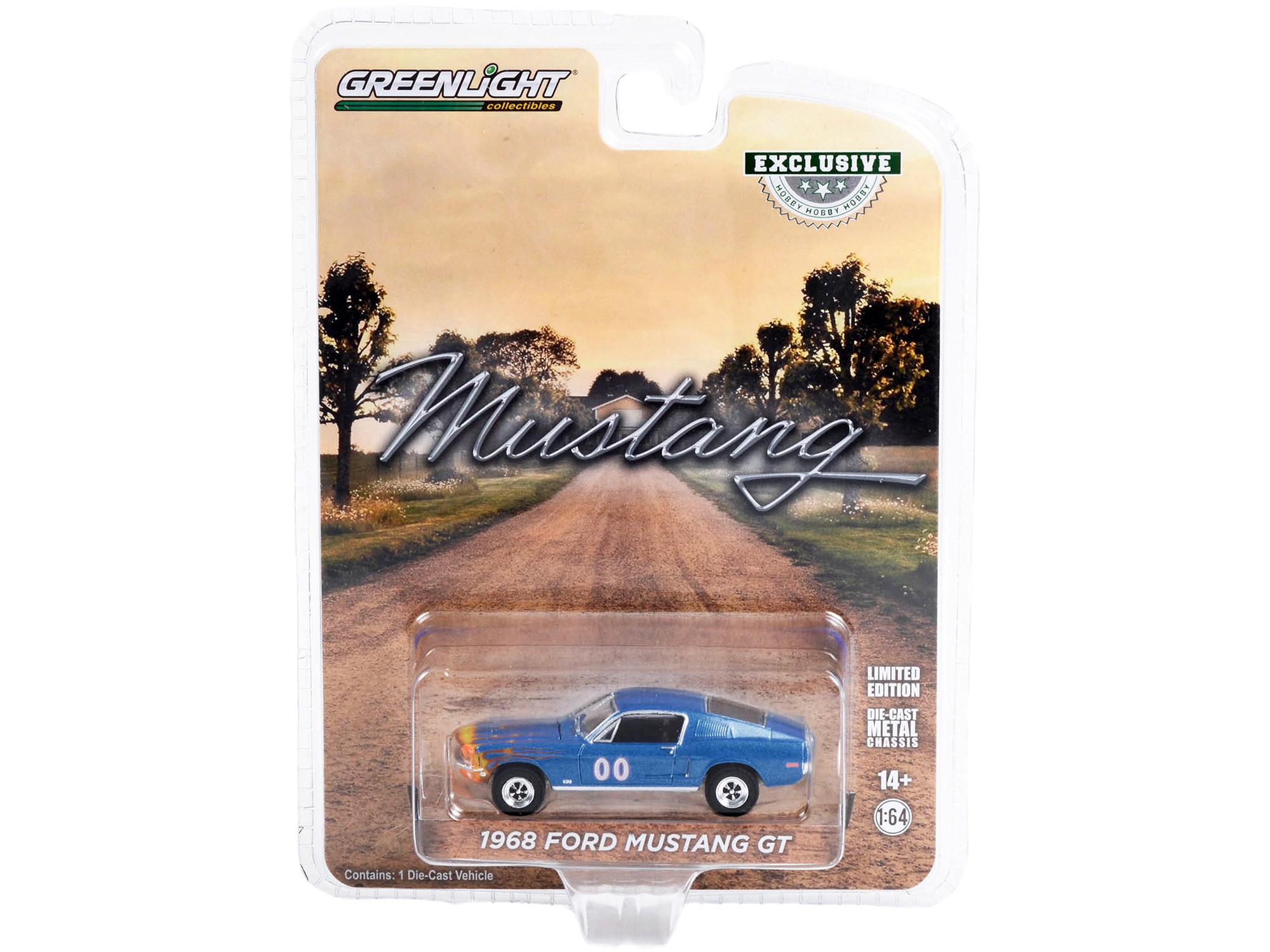 2008 Ford Shelby Mustang #08 "Terlingua" Orange and Black "Shelby Collectibles Legend" Series 1/18 Diecast Model Car by Shelby Collectibles