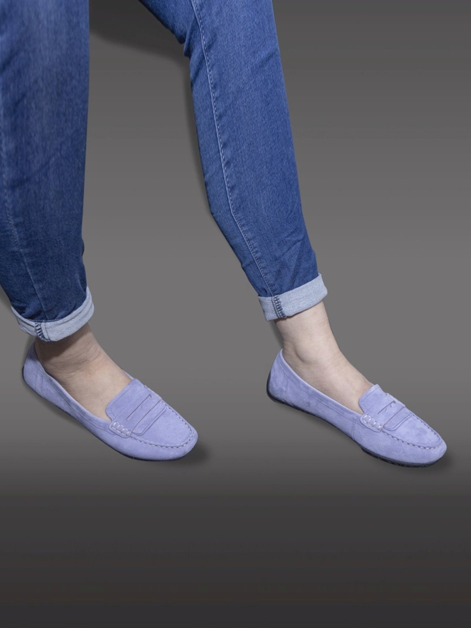 Geox Women's D Kosmopolis+Grip Purple Loafers