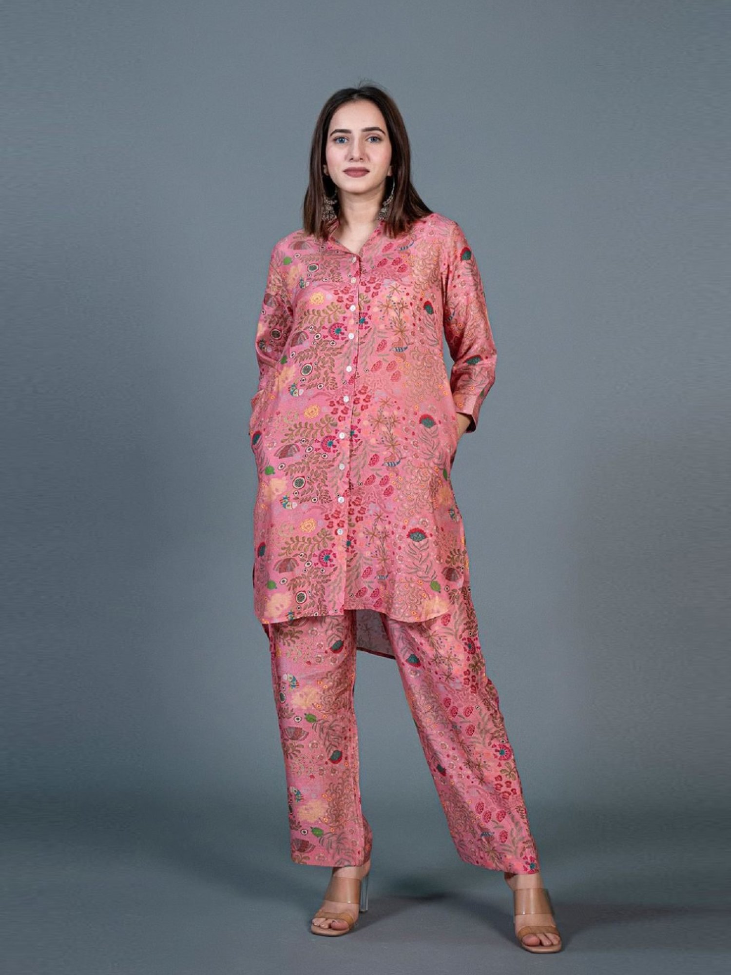 Eeshva India Blush Pink Under The Sea Co-Ord Set