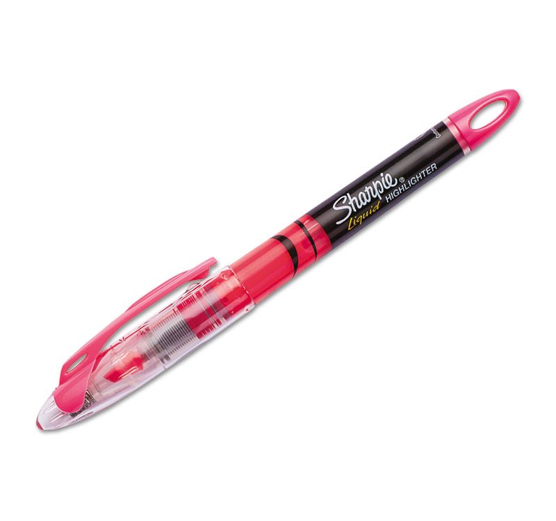 Sharpie Accent Liquid Pen Style Highlighter Chisel Tip Fluorescent Pink Dozen 1754464