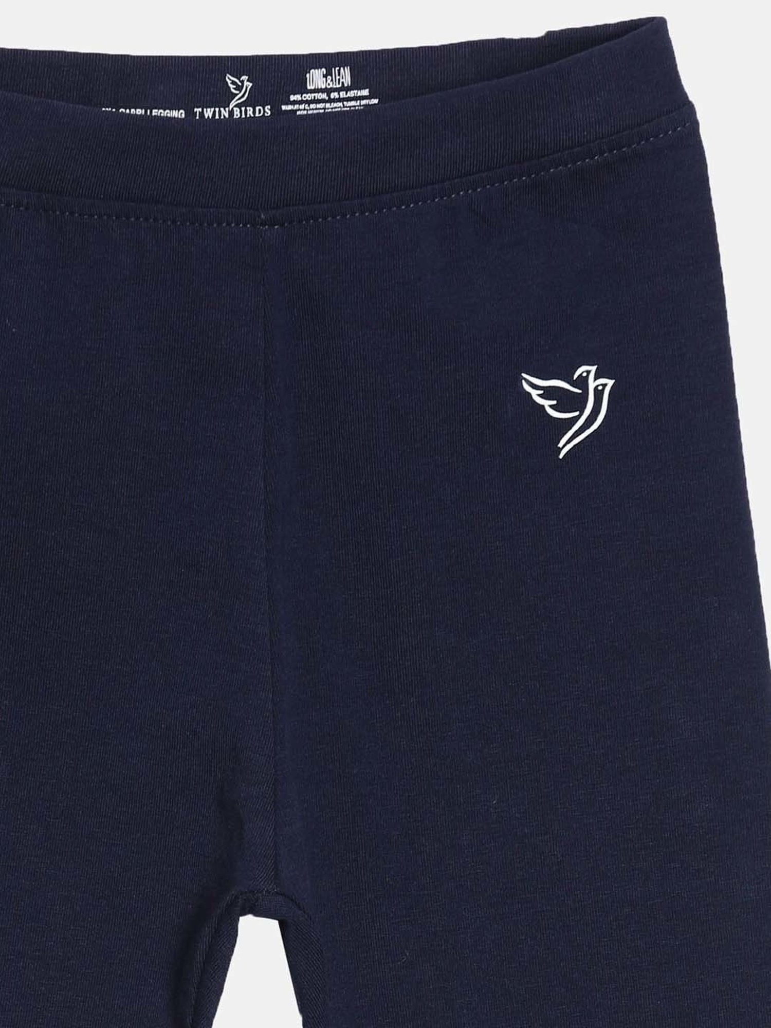 Pantaloons Junior Pink Cotton Embellished Leggings