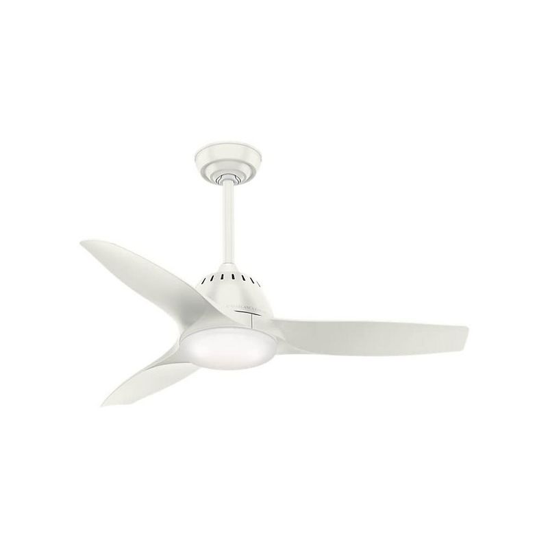 Hunter Fan Company Casablanca Wisp 44 Inch 3 Speed Modern Indoor Ceiling Fan with LED Lights, Remote Control, and 3 Blades, White