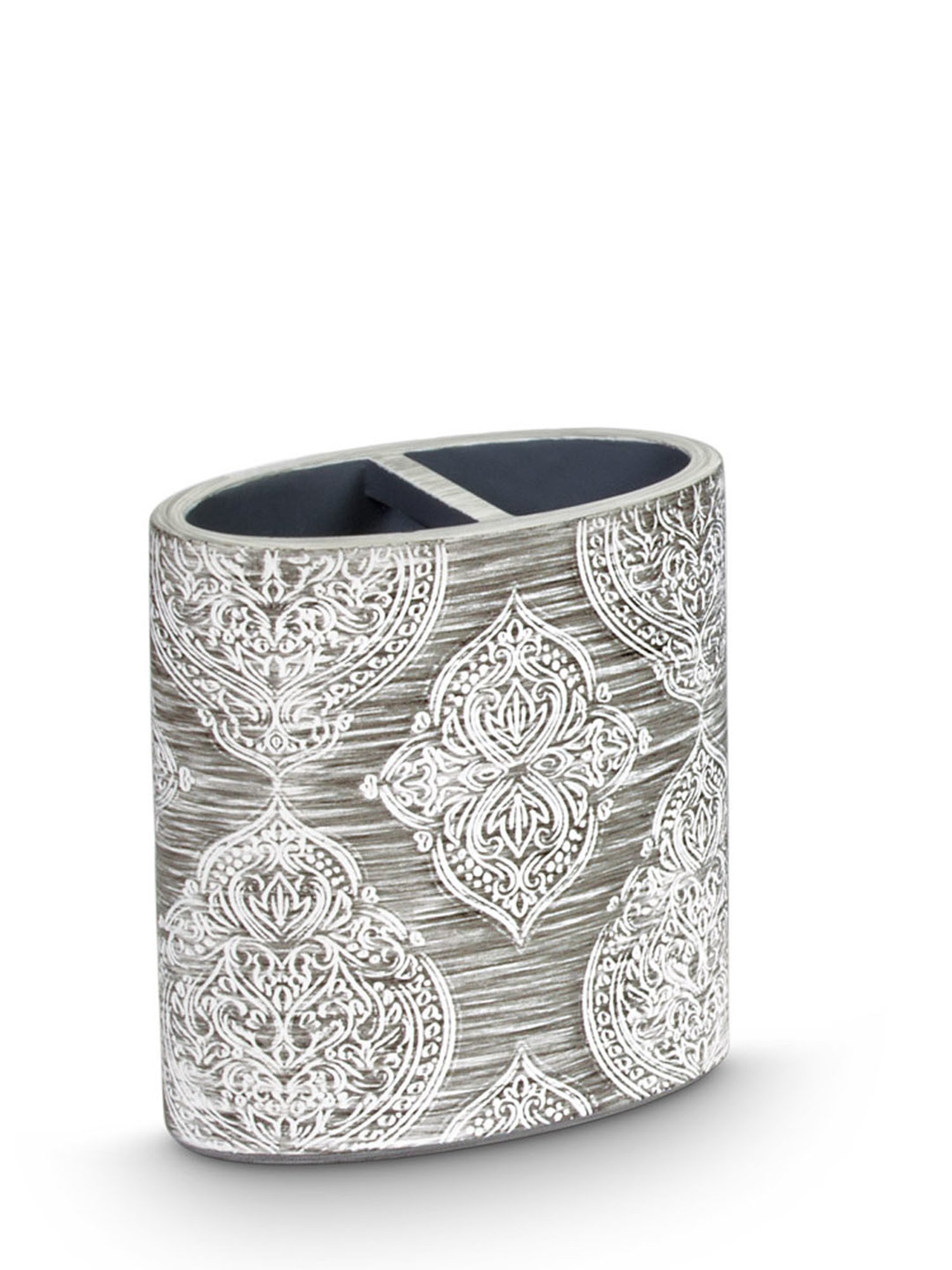 Freelance Silver Polyresin Set of 4 Bathroom Accessories