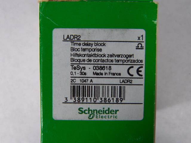 SCHNEIDER ELECTRIC LADR2 IEC Timer Module,1NO/1NC,.1 to 30sec