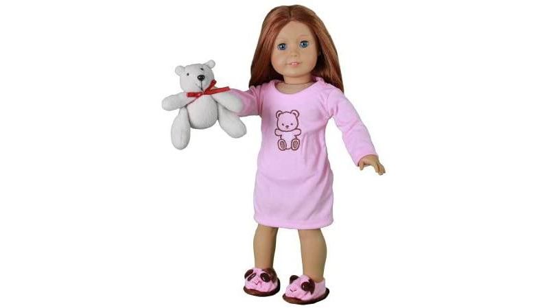 Dress Along Dolly Nightgown Pajamas Outfit for American Girl Doll