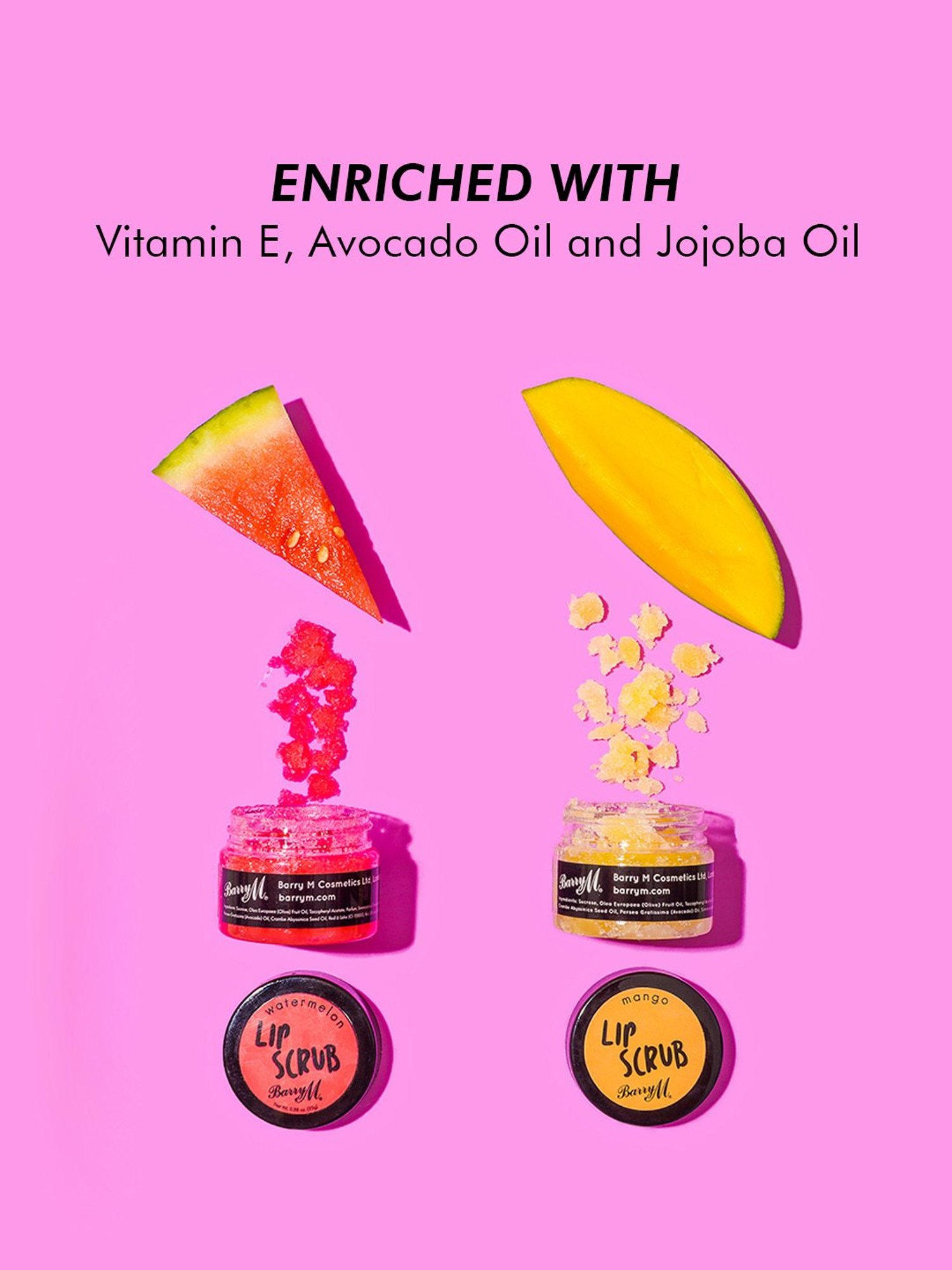 ENN Sugar Rush Nourishing Lip Scrub with Pomegranate & Vitamin E - 6 gm