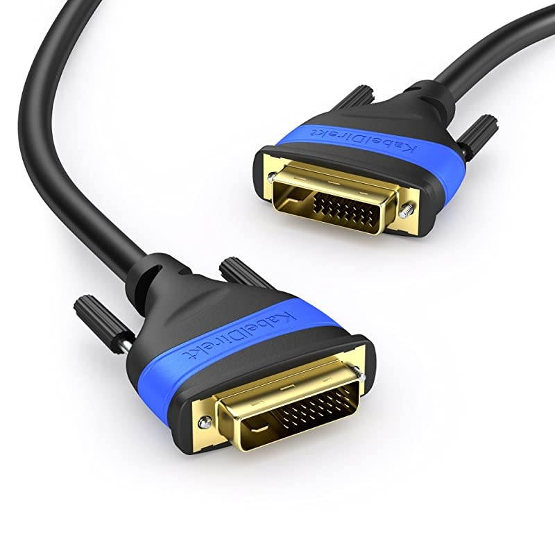 DVI to DVI Dual Link Cable 20 feet DVID 24+1 High Resolution 2560x1600 Digital Video Connection with Ferrite Core amp Double Shielding Top Series