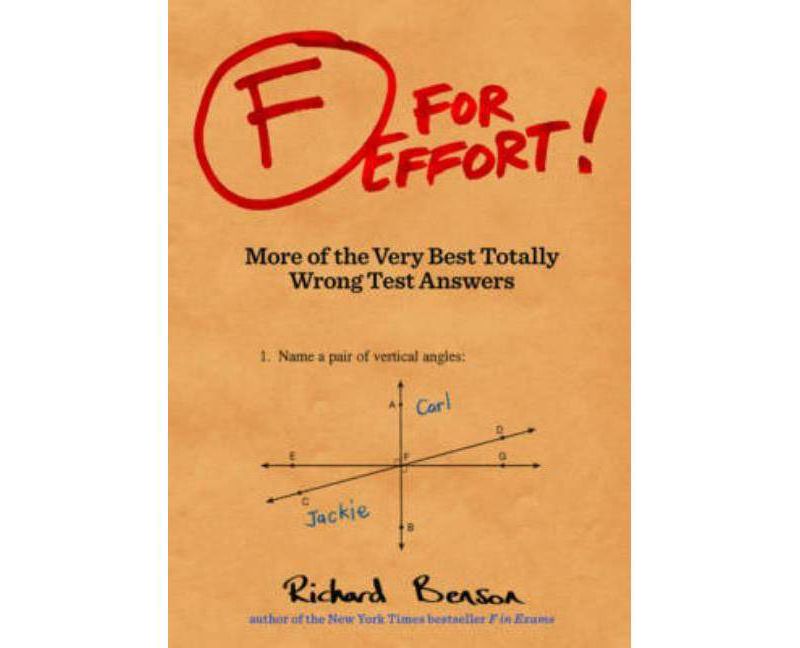 F for Effort! (Original) (Paperback) by Richard Benson