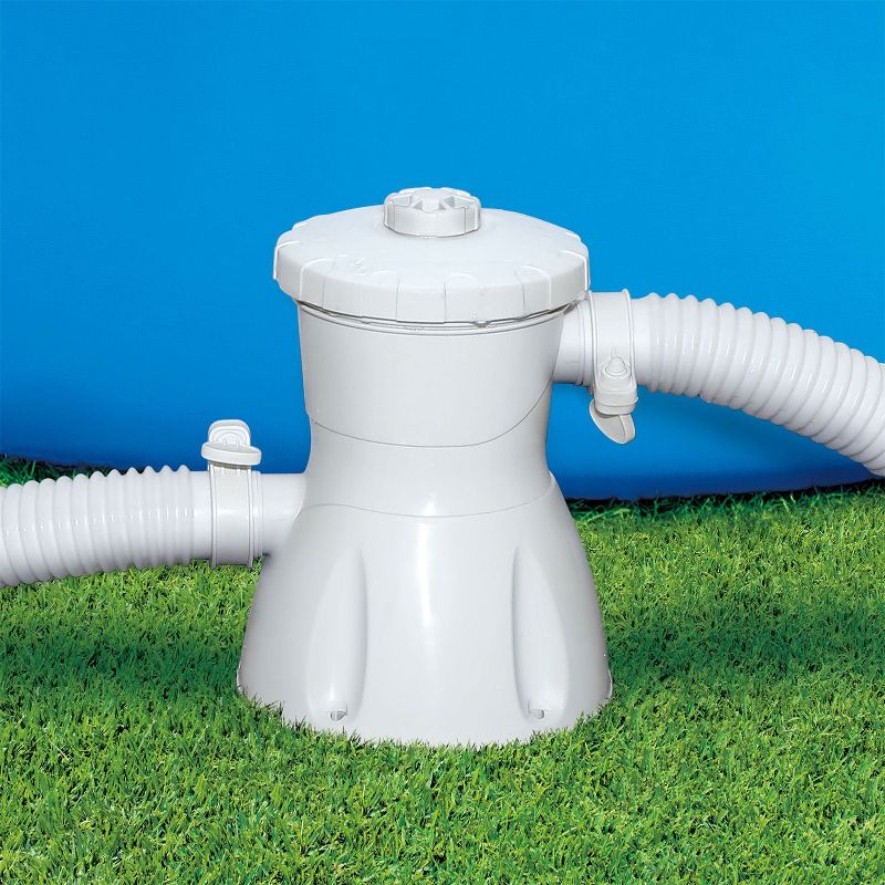 Summer Waves P53RX0330 330 Gallon Cartridge Filter Pump System with GCFI Plug, I Filter, Hose Clamps, and Hoses for Above Ground Swimming Pool
