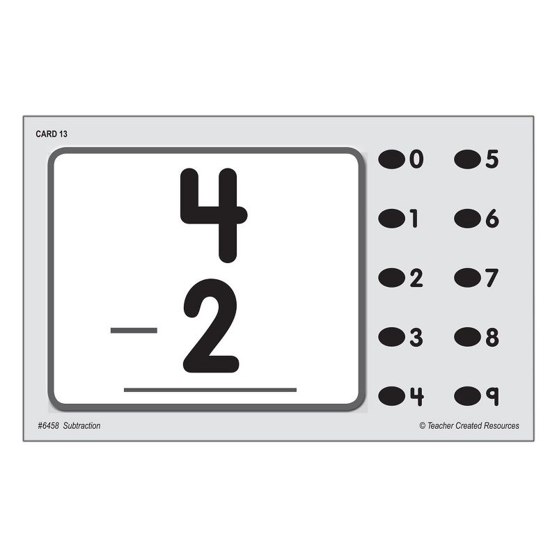 Teacher Created Resources Power Pen Learning Math Quiz Cards - Addition, Subtraction & Pen