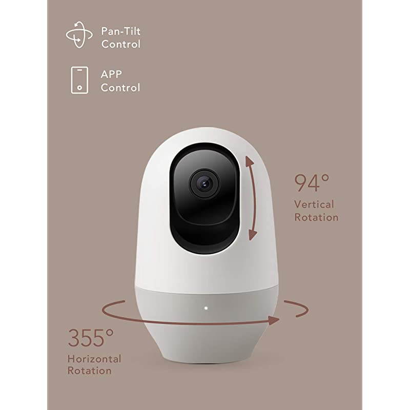 Baby Monitor WiFi Pet Camera Indoor 360degree Wireless IP Nanny Camera 1080P Home Security Camera Motion Tracking IR Night Vision Works with Alexa TwoWay Audio Motion amp Sound Detection